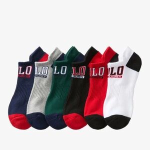 Polo Ralph Lauren Big Polo Low Cut 6Pk Socks
